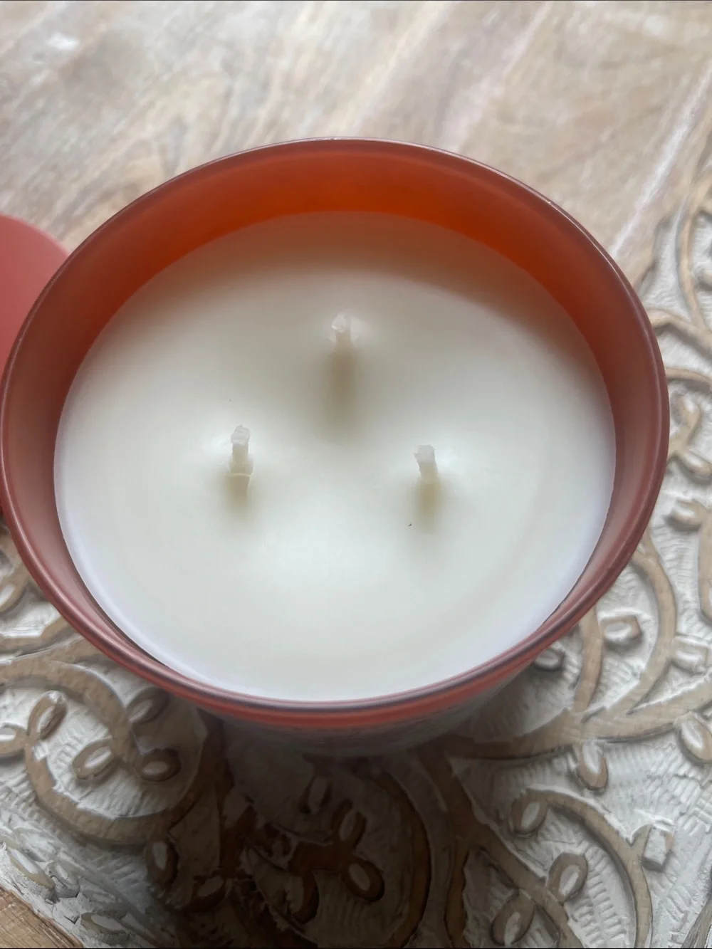 Bath & Body Works Homemade Sourdough 3-Wick Candle - Orange Glass